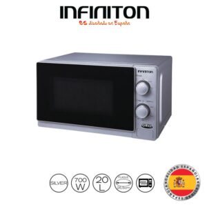 Infiniton Micro-ondes MW-1121A avec GRILL 20Litres - SILVER